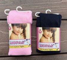 2 for 5 - sz 5/6 Girl's Winter Holiday Tights - Pink and Navy Blue