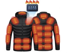 Men & Women 21-Zone Heated Jacket USB Electric Winter Outdoor Warm Coat