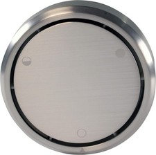 "Satin Nickel -Hole Bathtub Overflow Cover - Patented for Full Soaking Comfort