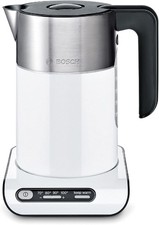 Bosch Styline TWK8631GB Variable Temperature Cordless Kettle, 1.5L - White *NEW*