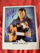 THE HONKY TONK MAN SIGNED 8x10 PHOTO RARE WWE WWF WCW WRESTLEMANIA AUTO COA