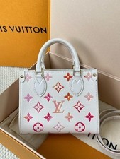 Louis Vuitton OnTheGo BB Strawberry White Tote Bag Women Classic