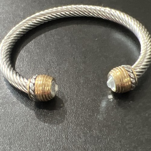 Bracelet Two Tone Cuff - Picture 4 of 12