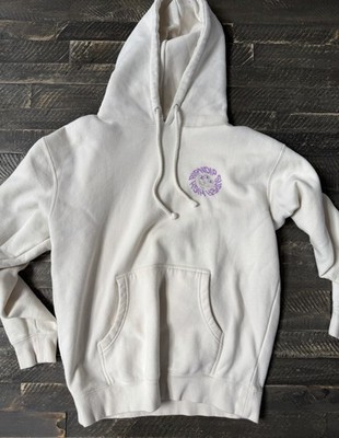 RIPNDIP Men's Pullover Hoodie White Graphic Print Logo Size M