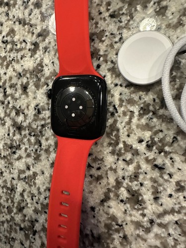 Apple Watch Series 10 GPS 42mm Negro con Banda Roja (Banda no Apple) ENVÍO GRATUITO - Imagen 6 de 7