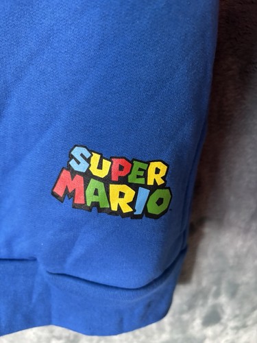 Nintendo Super Mario Brothers Boys Girl Zip Hoodie Jacket Costume Sz Medium NWT - Picture 4 of 8