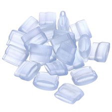 20Pcs 21x15x11mm Plastic Kitchen Sink Rack Feet Sink Protective Feet Clear