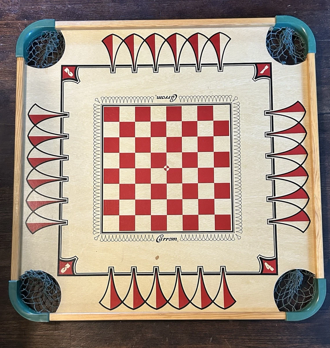 Carrom Pieces In Vintage Manufacture Board & Traditional Games for