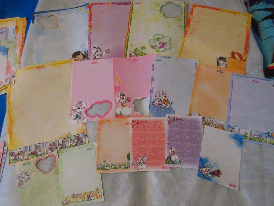 gros choix de feuilles diddl A4/A5/A6 blanches anciennes et couleur - Photo 2/3