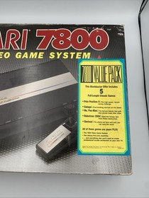 Atari 7800 Console Pro-System Composite AV and Power Mod w/ Controller  CIB