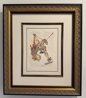 Salvador Dali Original Woodcut Block Signed Inferno 29 “Falsifiers” COA Framed