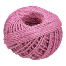 164 Feet 2mm Jute Twine, Jute Rope, Jute Twine String Cords Pink for DIY