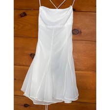 NWT Lulus Perfected Sweetness White Pleated Tiered Mini Dress Party Cocktail XL