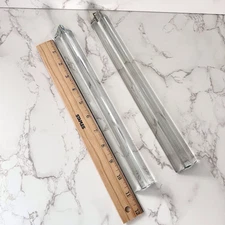 Chandelier Prisms Triangular Clear Glass 11” Murano Triedri Style Lot of 2