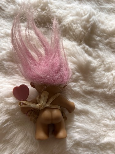 Russ Pink Troll Puppe I Love Grandma 3 Zoll Puppe rosa Haare - Bild 3 von 4