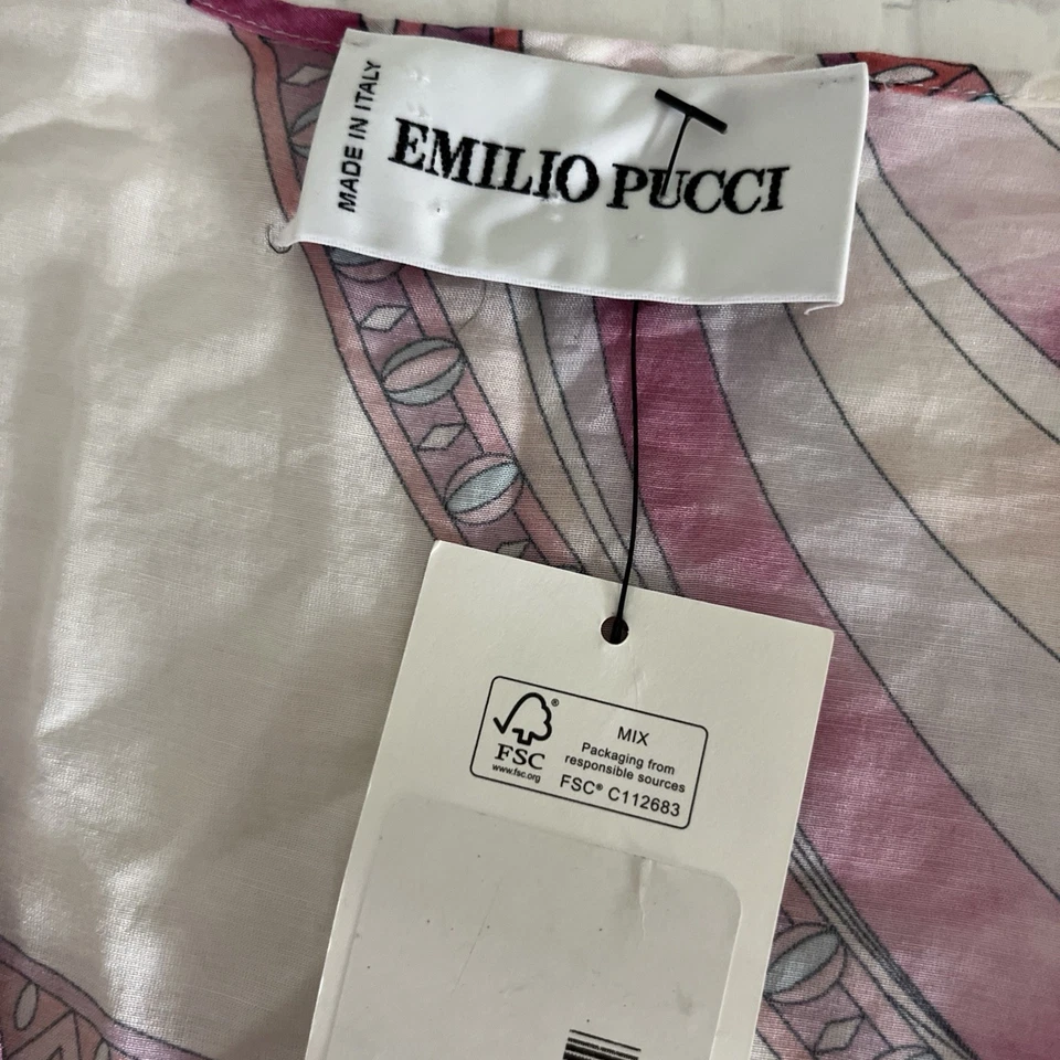 Encubrimiento de lino Emilio Pucci púrpura y rosa talla S Foto 2 de 3