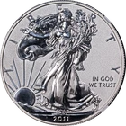 2011-P Silver American Eagle $1 Reverse Proof NGC PF70 Blue Label - STOCK
