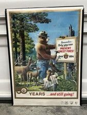 Vintage Smokey The Bear Poster