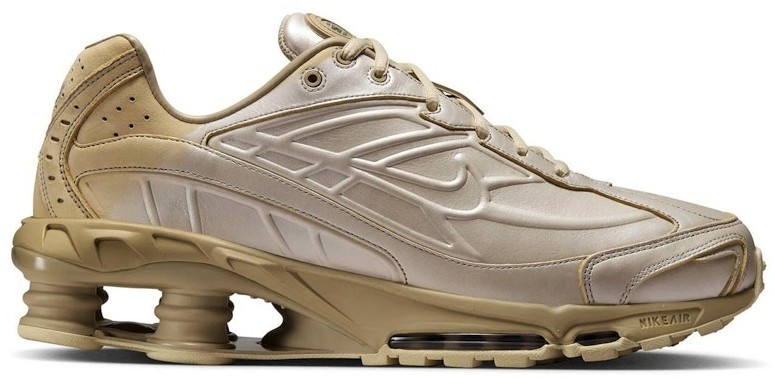 Nike Shox Ride 2 Premium Mens Size 11 Desert Khaki Metallic Silver Shox Ride 2 PRM Metallic Silver | Light Khaki | Desert Khaki  main image 4
