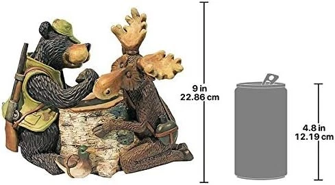 Design Toscano Alce e 6&quot;D x 11&quot;L x 9&quot;H, acabamento colorido  - Imagem 3 de 3