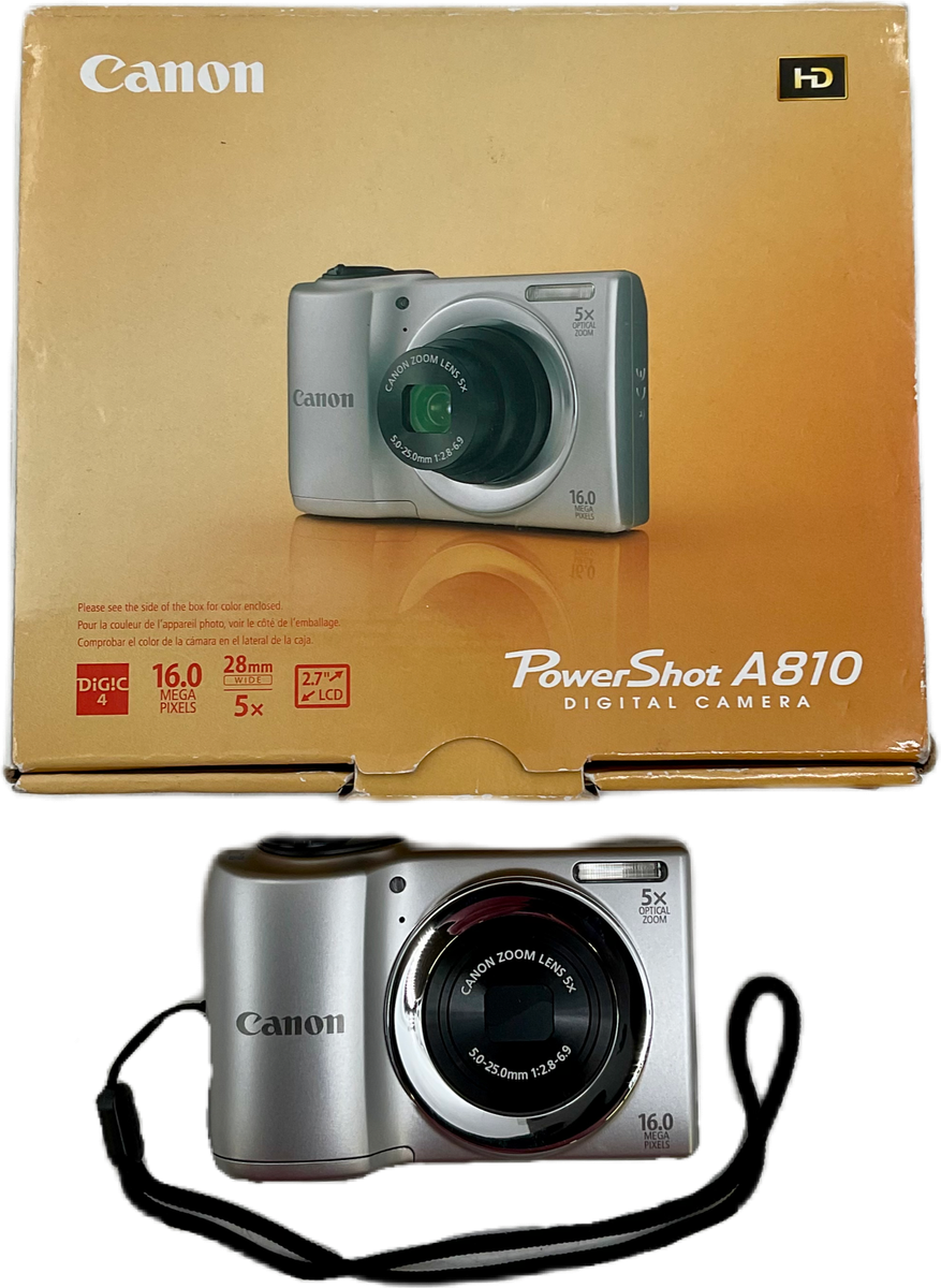 Canon PowerShot A810 16MP Compact Point & Shoot Camera Silver | eBay