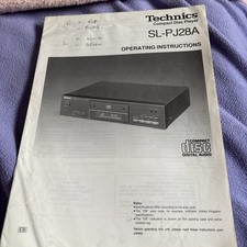 Mega Rare Technics Slpj28a reproductor de CD manual de instrucciones