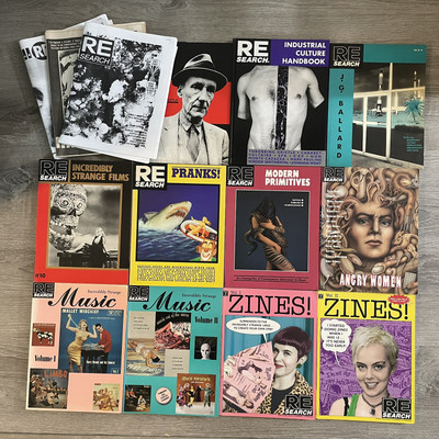 RE/Search by V. Vale Lot of 14 Books Pranks! Counter Culture Industrial Zines