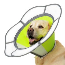 Soft Dog Cone Collar After Surgery Recovery - Adjustable E-Collar, Removable Shi