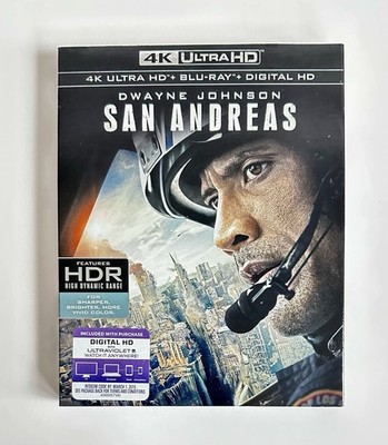 San Andreas with Dwayne Johnson 4K Ultra HD + Blu Ray