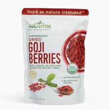 Organic Goji Berries 16 oz Vegan, Gluten Free Superfood Snack High in Fiber