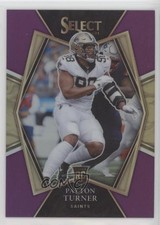 2021 Panini Select Premier Level Purple Prizm 7/75 Payton Turner #188 10no