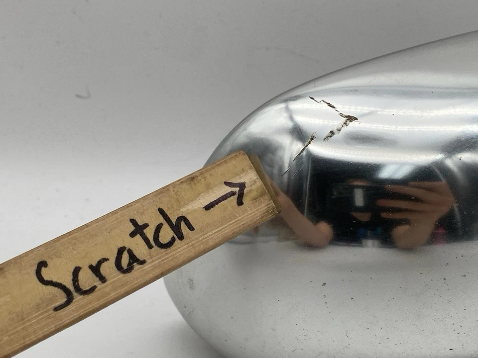 Audi RS6 2003 Billet aluminio espejo retrovisor tapa par LH RH genuino OEM Foto 4 de 4