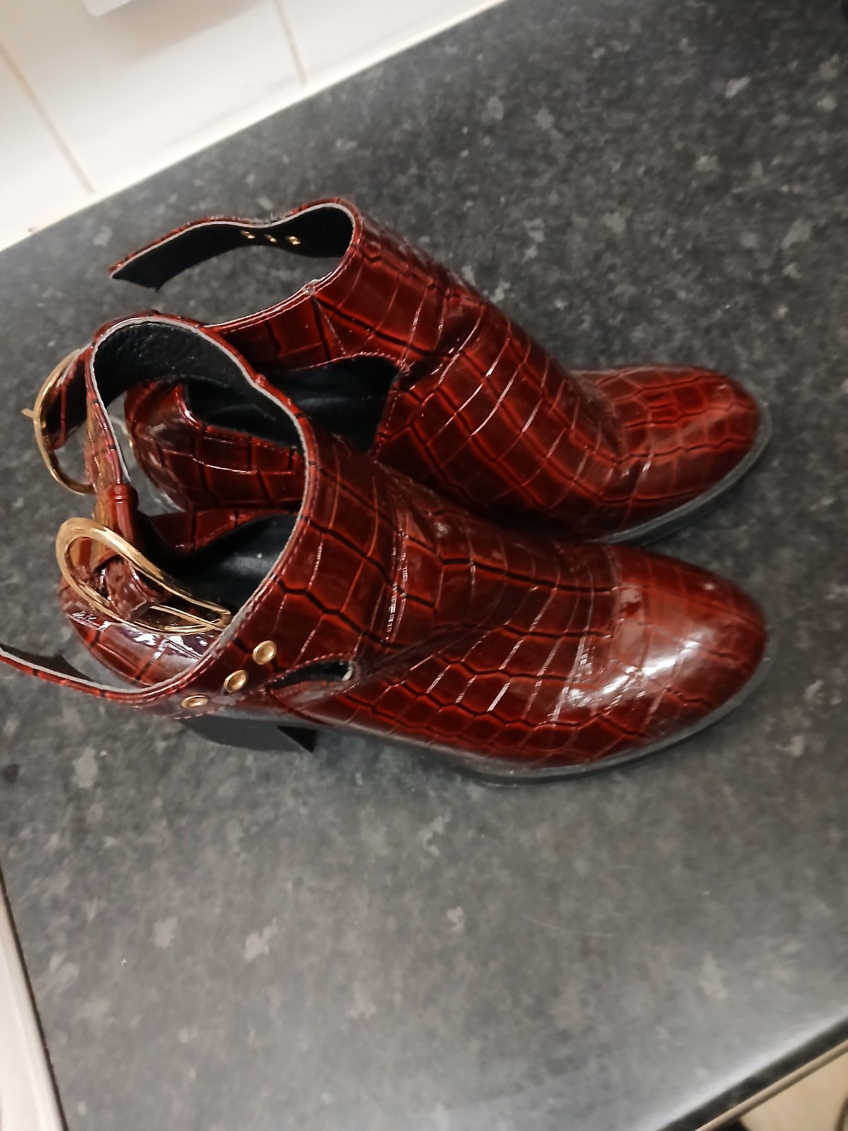 Topshop Ladies Leather Boots image 2
