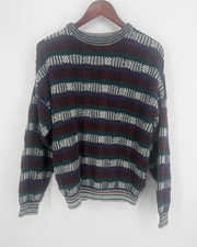 Vintage Apparatus Youth Striped Sweater Size XLarge Cosby Core 90s Retro Ugly
