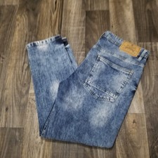 Vintage Y2K Akademiks Jeanius Denim Jeans Size 38x30 Hip Hop Straight Leg