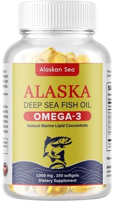 Alaskan Sea Omega-3 Fish Oil from Alaska Deep Sea, 1000mg, 250 Softgels
