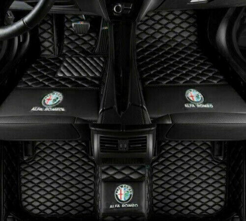 For alfa romeo giulia stelvio car floor mats luxury custom waterproof carpets