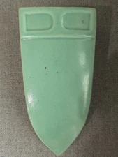 Haeger Art Pottery Matte Green Wall Pocket Vintage Rare