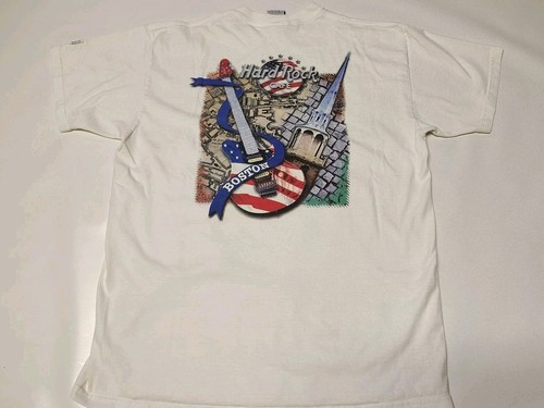 VINTAGE HARD ROCK CAFE SHIRT HEAVY TEE ~ BOSTON ~ ADULT L - Picture 2 of 5