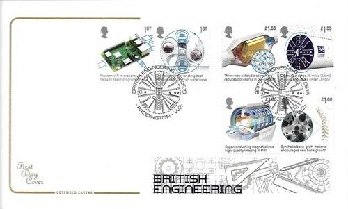 2019 British Engineering, Cotswold FDC (unaddressed), Paddington W2 SpHS