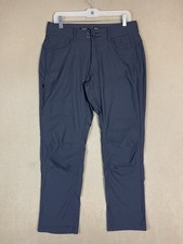 prAna Pants Womens 8 Gray Helle Straight Pant II Mid Rise Stretch Hiking UPF 50 