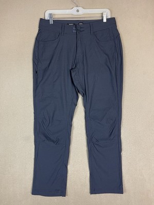 prAna Pants Womens 8 Gray Helle Straight Pant II Mid Rise Stretch Hiking UPF 50+