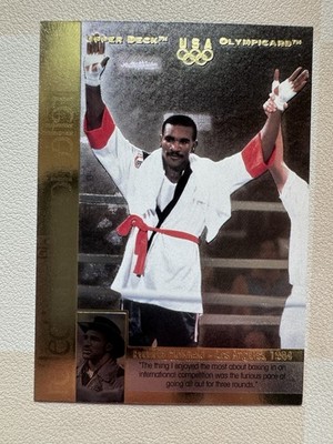 1996 Upper Deck Olympicard - Reflections of Gold Evander Holyfield #RG5