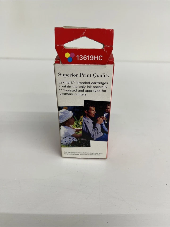Genuine Lexmark 13619HC Tricolor Ink Cartridge NOS Expired 2002 - Image 3 of 4