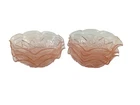 Hazel Atlas Pink Depression Glass Diamond Arches Fancy Pattern Bowls Set of 6