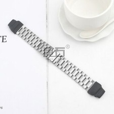 Stainless Steel Watch Band Strap For Casio GBD-H1000 Bracelet Black/Silver