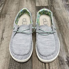 hey dude girls wendy youth size 3 stretch pearl River light gray NWOB
