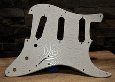 Custom Ash White Spiral Textured Pickguard  F...