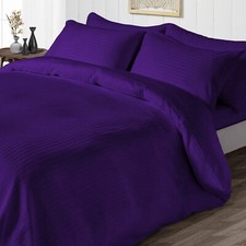 Egyptian Cotton 1000TC Marvelous Duvet Collection Select Item Purple Stripes