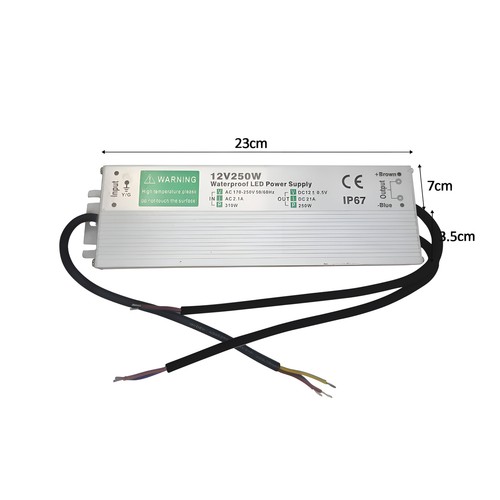 LED Trafo Netztteil IP67 10W-350W 12V DC Transformator f. Strip Band wasserdicht - Bild 52 von 100